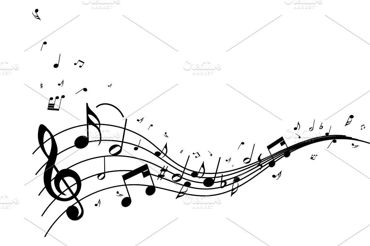 Musical Notes, a Decorative Illustration by Pavel Vectors (Photo 5 of 6)