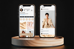 Social Media App Screen Mockup