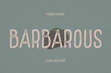 Barbarous Vintage Sans Serif Font