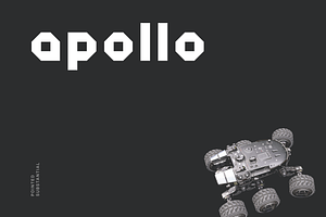 Apollo Futuristic Tech Font, a Font by baqoos