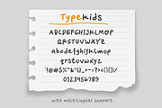 Typekids - Hand Drawn Kids Font, a Font by Weape Studio (Thumbnail 8 of 9)