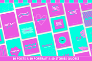 Purple & Blue Instagram Templates, a Social Media Template by SunshineStudioBoutique (Thumbnail 6 of 10)