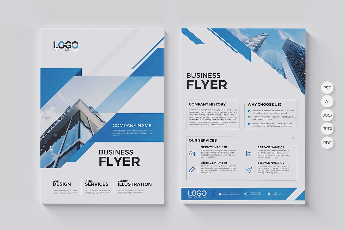 20 Corporate Flyer-Double Sided, a Flyer Template by BrochuresFactory (Photo 5 of 21)