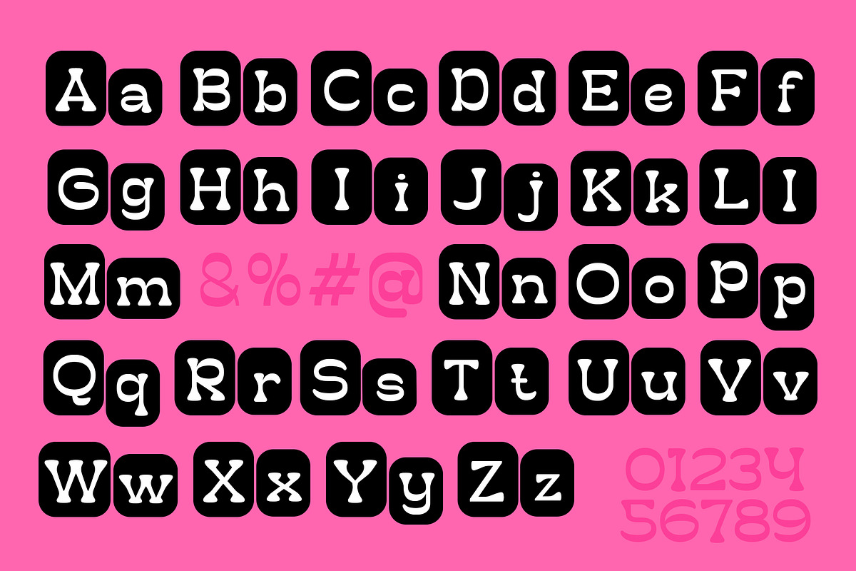 Bluumra - Playful Retro Pop Font, a Font by riff.type (Photo 3 of 10)