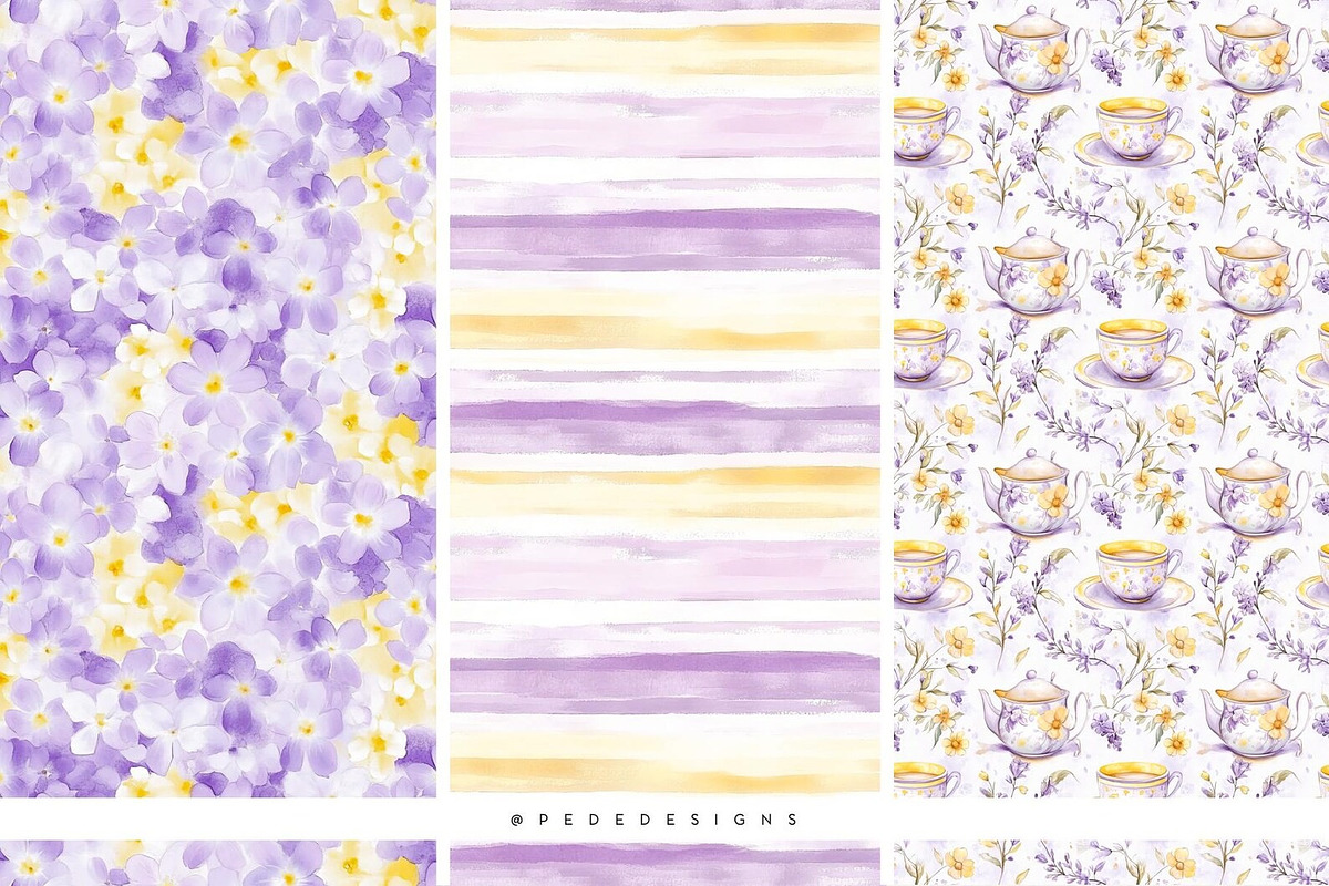 Spring Is Here. Purple Edition., a Seasonal Illustration by PeDe Designs (Photo 12 of 14)