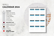 A3 Size Wall Calendar 2026 Printable, a Stationery Template by MstArtwork (Thumbnail 2 of 8)