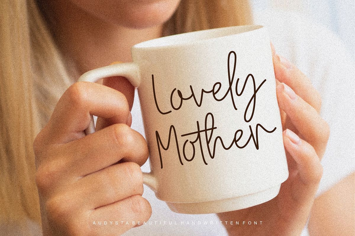 Audysta - Handwritten Font, a Handwritten Font by Keithzo (Photo 5 of 8)