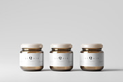 Amber Glass Jar Mockup, a Cups & Container Mockup by pmvch (Thumbnail 4 of 10)