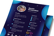Outer Space Resume Template, a Resume Template by rivatxfz (Thumbnail 2 of 2)