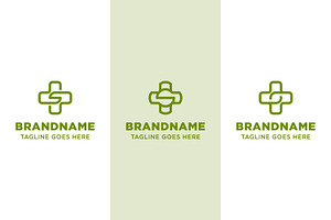 Letter S Medical Cross Simple Logo, a Branding & Logo Template by Pray Art Design Studio