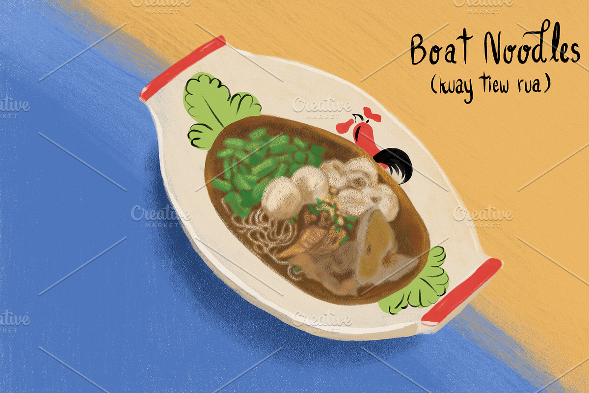 Boat Noodle, a Food Illustration by AMMi (Photo 2 of 2)