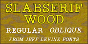 Slabserif Wood JNL, a Slab Serif Font by Jeff Levine Fonts (Thumbnail 1 of 5)
