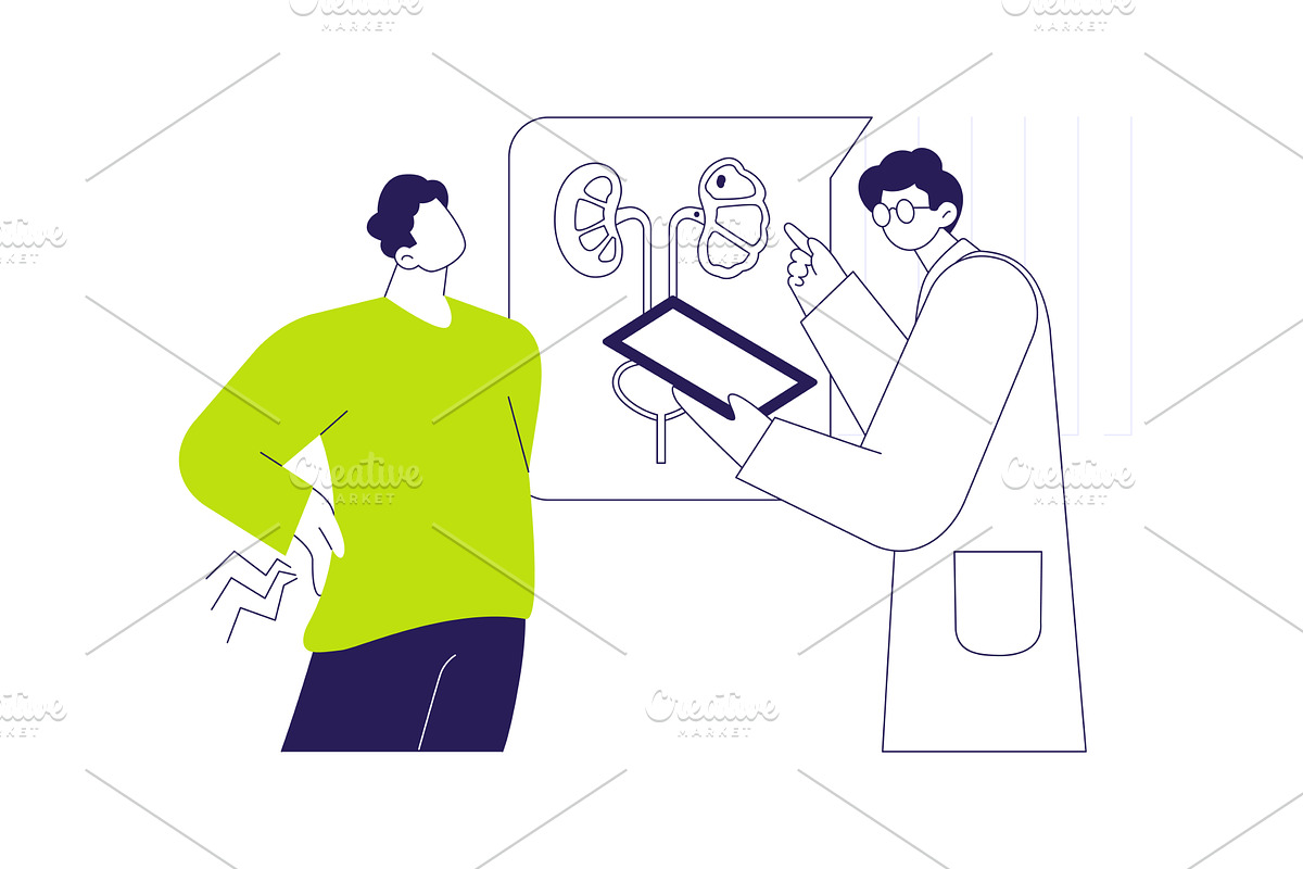 Pyelonephritis abstract concept, a Healthcare Illustration by Visual Generation