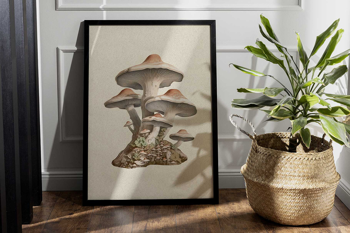 Fungi - botanical illustrations, an Object Graphic by AI Crafted Magnolia (Photo 11 of 13)