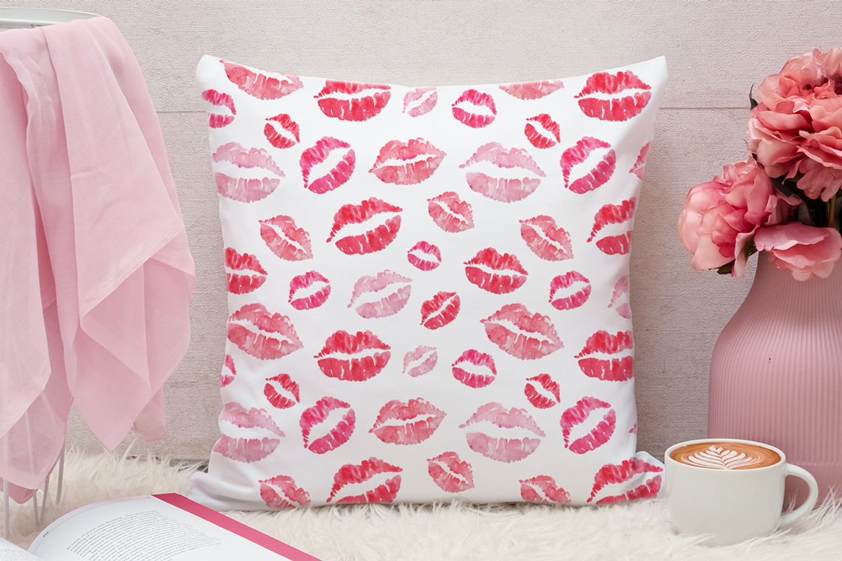 Watercolor Valentine Hearts Patterns, a Pattern Graphic by SvetaArtStore (Photo 4 of 6)