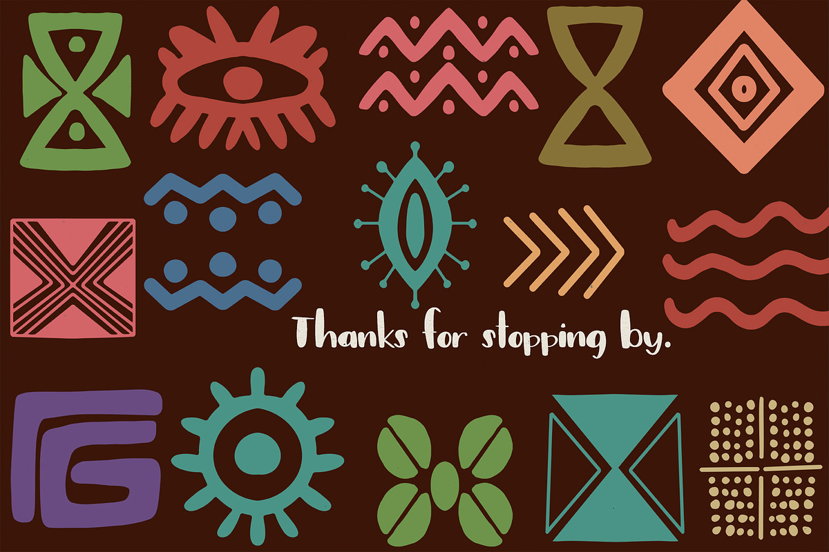 African Shape Motifs Collection, a Decorative Illustration by Sweet Fig (Photo 12 of 12)