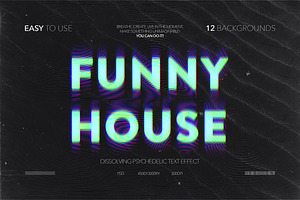 Dissolving Psychedelic Text Effect