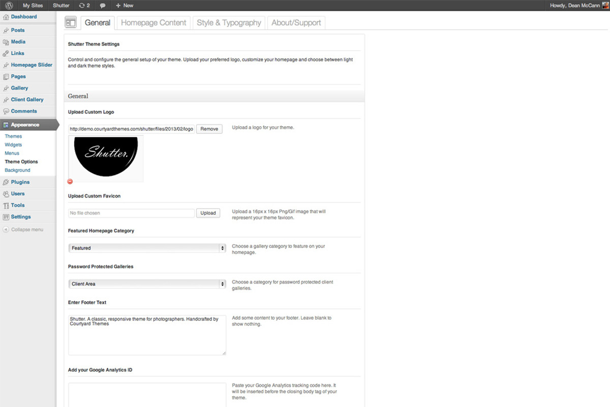 Shutter. A Classic Photography Theme, a WordPress Template by Courtyard Themes (Photo 5 of 5)