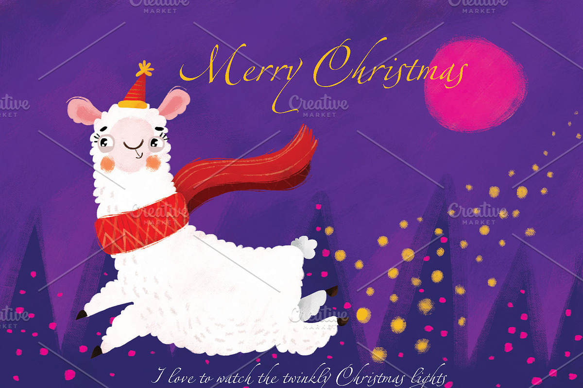 12 Christmas Postcards, an Animal Illustration by Ovocheva (Photo 2 of 12)