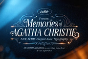 FONT - Memories of Agatha Christie, a Serif Font by Lostkids (Thumbnail 1 of 10)