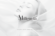 Millennia - M monogram brand identit, a Graphic by Graphema Digital (Thumbnail 3 of 12)