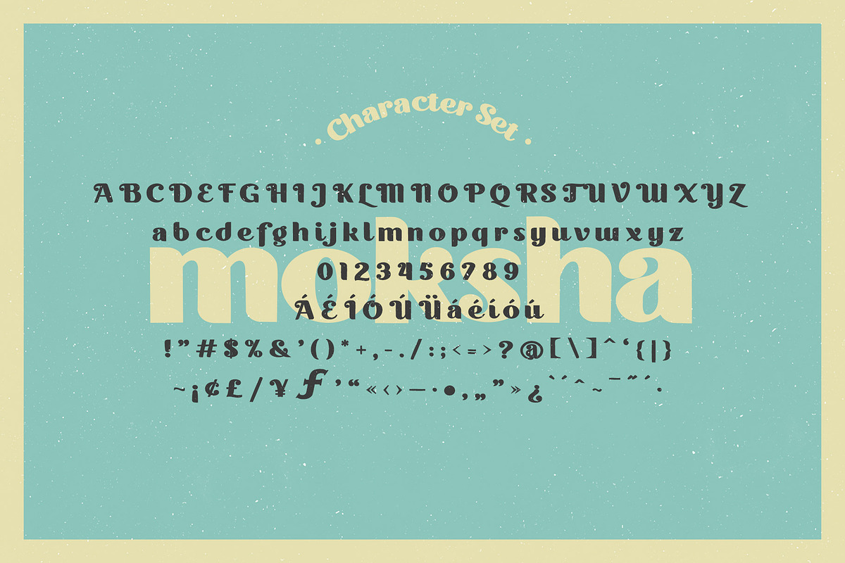 Moksha Font - Retro Style, a Handwritten Font by MDG (Photo 5 of 13)