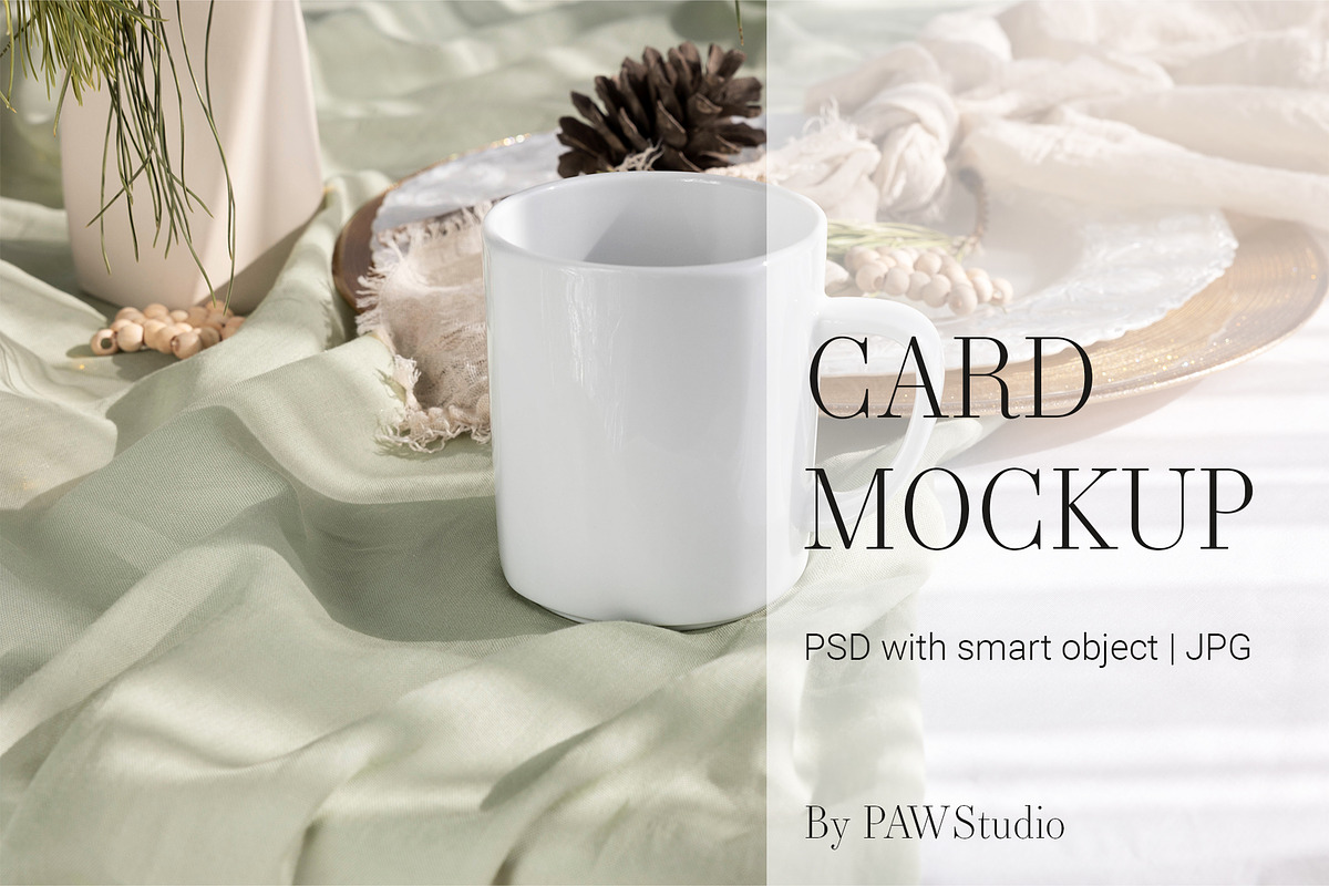 Christmas Mug Mockup Tea Cup Xmasch3, a Cups & Container Mockup by PawMockups (Photo 1 of 10)
