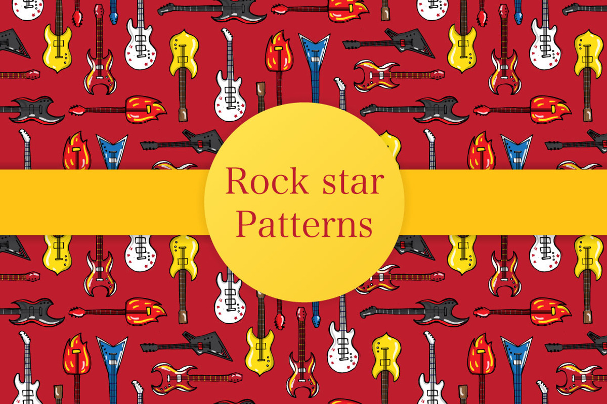 Rock star patterns, a Pattern Graphic by merion_merion (Photo 1 of 5)