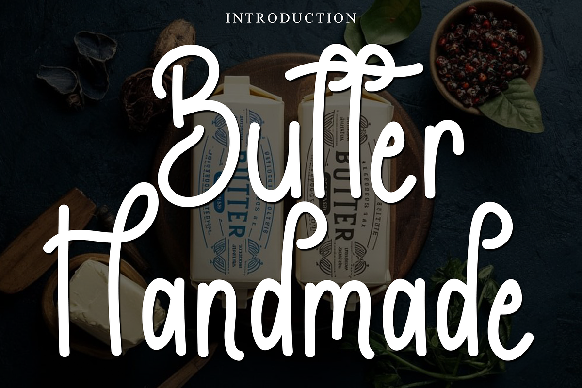 Butter Handmade, a Sans Serif Font by FreshTypeINK (Photo 1 of 7)