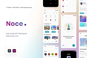 Noce - Nft App, an UI Kit Template by Agensip Design Agency (Thumbnail 1 of 10)