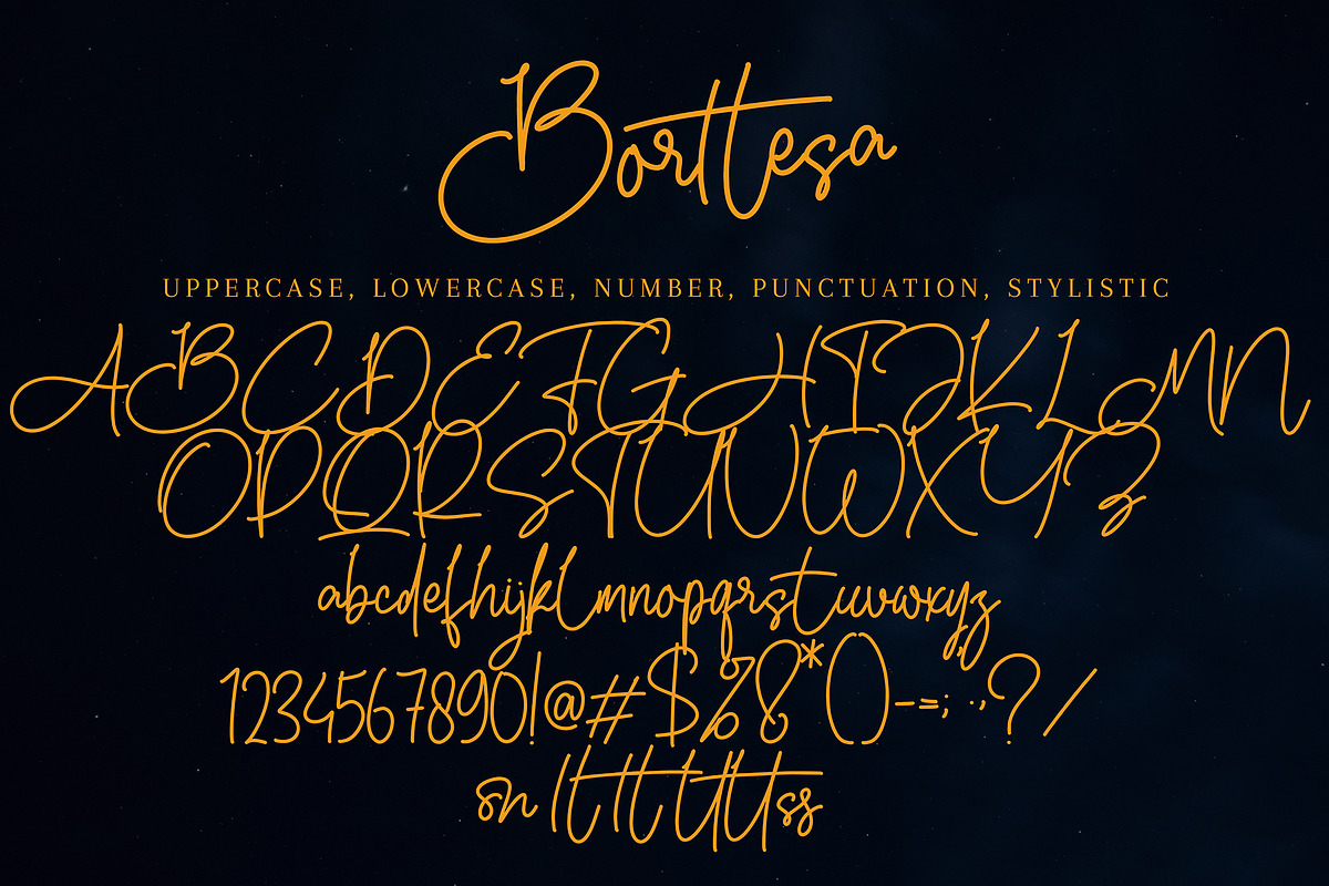 Borttesa, a Handwritten Font by pineungtype (Photo 9 of 9)
