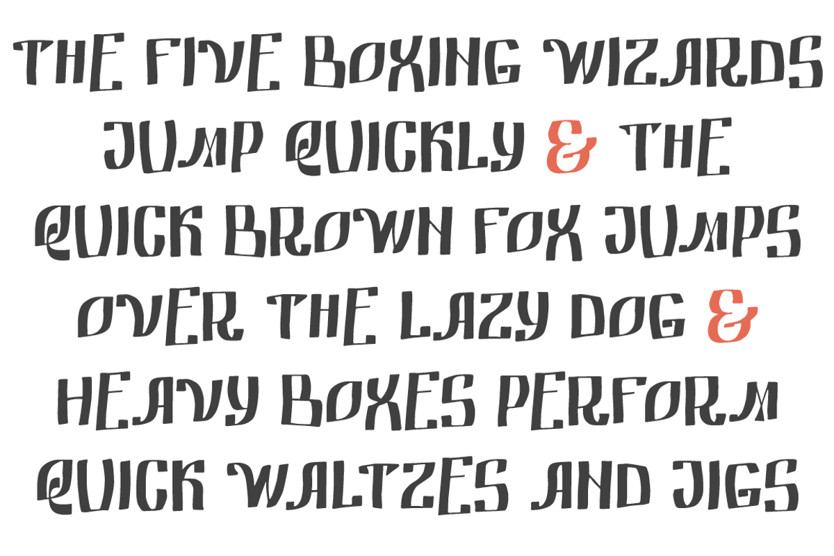 Fedot hand-drawn font preview 3