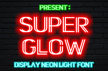 SUPER GLOW NEON LIGHT FONT