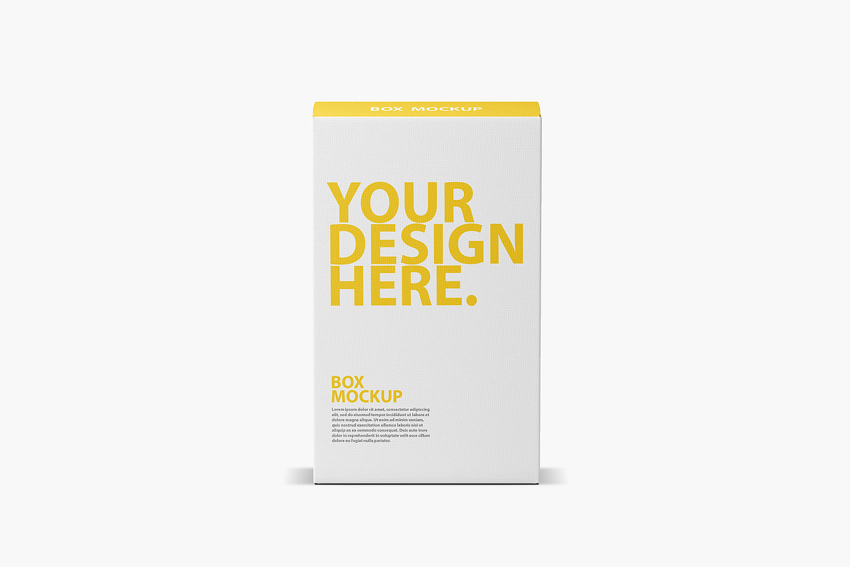Textured Box PSD Mockup, a Packaging Mockup by GreatFruit (Photo 2 of 6)