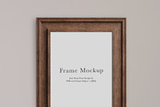 Frame Mockup #2410, Brown Portrait, a Print Template by Kzara Visual Concepts (Thumbnail 1 of 2)