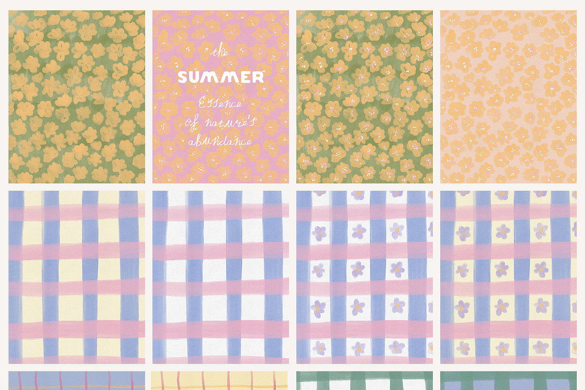 Hand-Painted Summer Backgrounds, a Background Graphic by Lana Elanor (Photo 10 of 15)