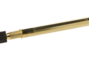Hand glass cutter with gold metal body and black cutting element, a Technology Photo by ndanko