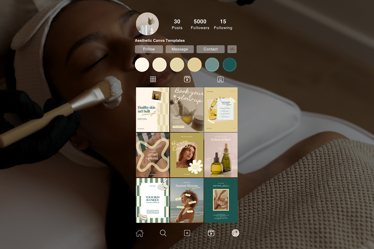 Esthetician Skincare Canva Templates, a Social Media Template by CanvaTemplateClubCo (Photo 5 of 12)