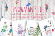 Snowmen's life, an Illustration by Red_cat (Thumbnail 1 of 7)