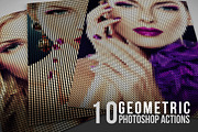 10 Geometric Photoshop Actions 01, an Action Add-On by MIIM (Thumbnail 2 of 5)