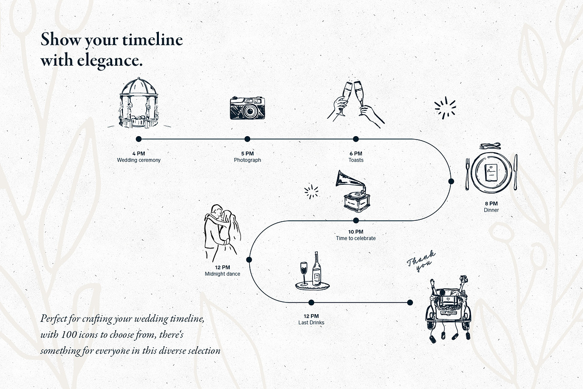 Wedding Illustration Icon Set, a Decorative Illustration by dicreate (Photo 6 of 12)