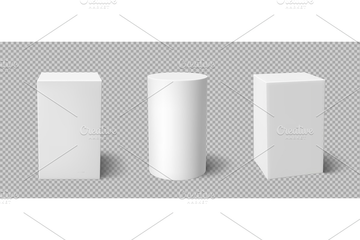 White 3D pillar podium display, an Object Illustration by YuliiaOsadcha