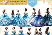 Blue Princess Clipart quince png dre, a Person Illustration by VM PARTYS  BY TAIRUMA (Thumbnail 37 of 40)