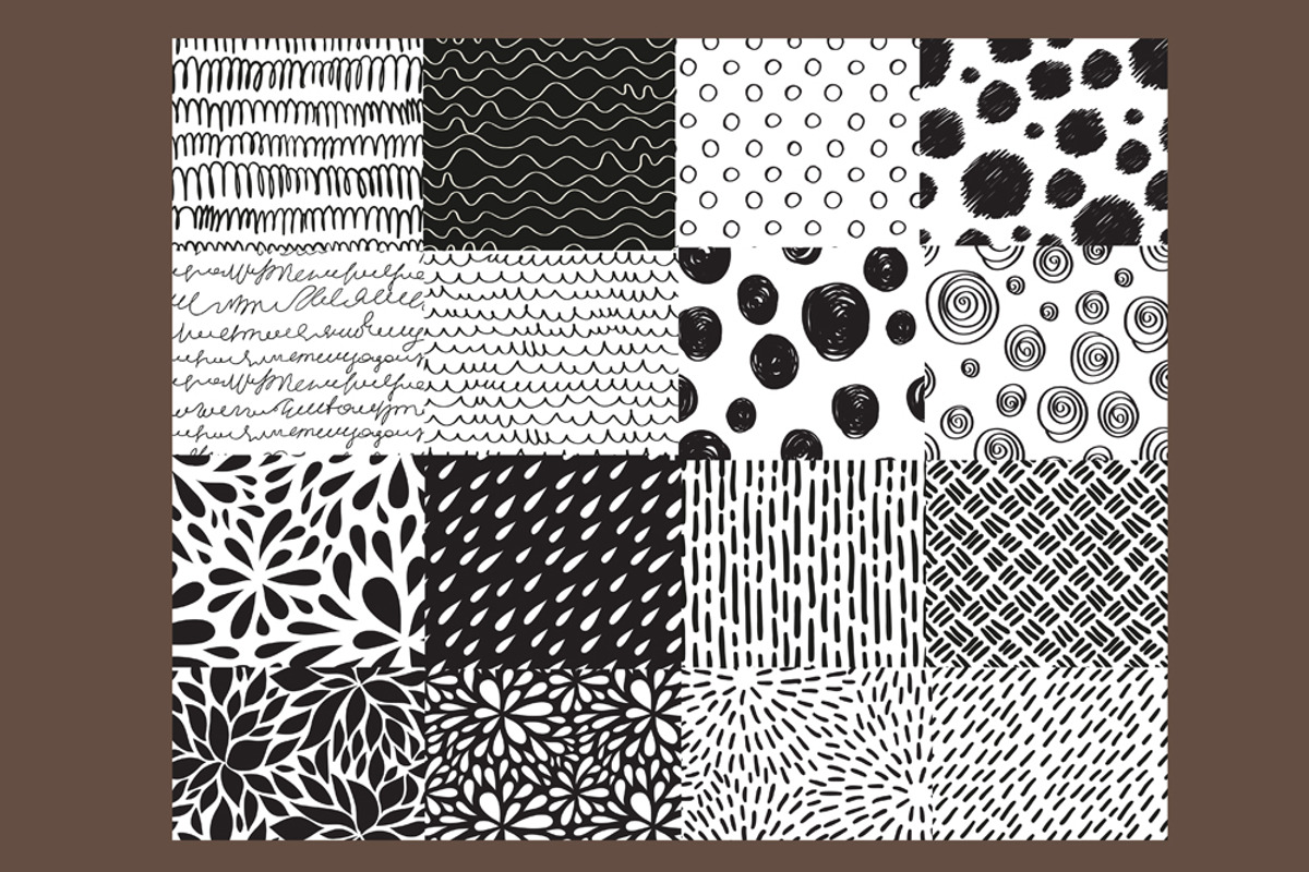 16 Seamless Hand Drawn Patterns, a Pattern Graphic by Alenkakarabanova (Photo 2 of 2)