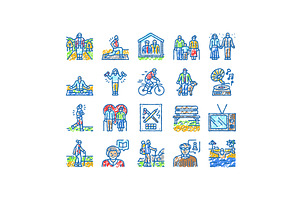 elderly leisure old happy people, an Object Illustration by pikepicture