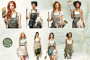 Watercolor Cleaning &Laundry Clipart, an Illustration by NadiaTheronArt (Thumbnail 3 of 5)