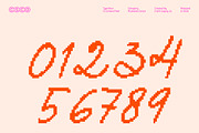 CS Ariana Pixel, a Script Font by Craft Supply Co. (Thumbnail 5 of 8)