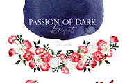 Watercolor flower - Passion of Dark, an Illustration by Beigetime (Thumbnail 6 of 13)