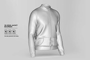 3D Mens Bomber Jacket Apparel Cloth, an Object 3D Model by 3D Resource (Thumbnail 6 of 6)