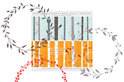 Birch trees winter fall clip art, a Seasonal Illustration by WinchesterLambourne (Thumbnail 3 of 4)